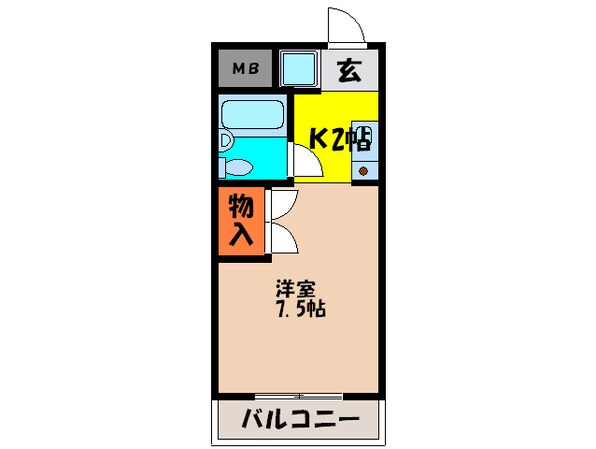 ロイヤルエスペラントオクノの物件間取画像